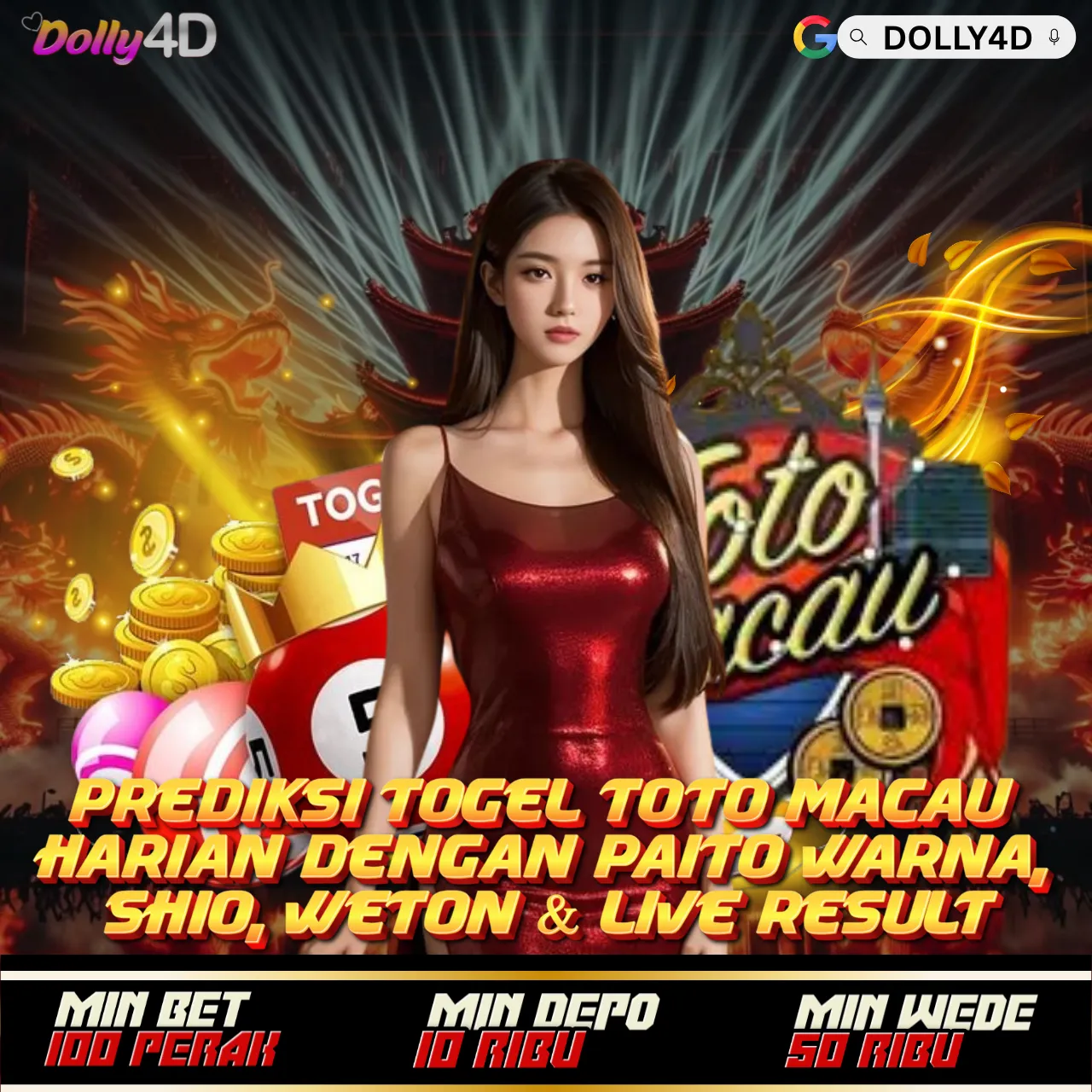DOLLY4D 🦭 Prediksi Togel Toto Macau Harian dengan Paito Warna, Shio, Weton & Live Result